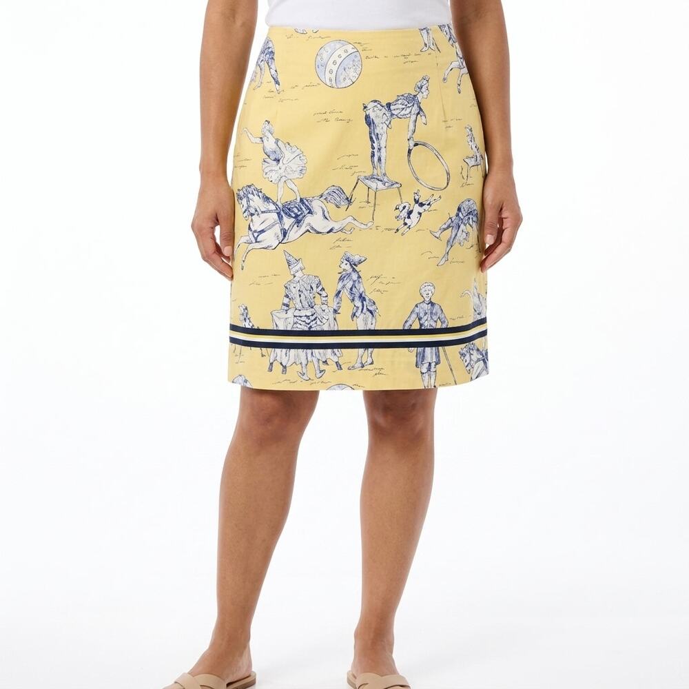 Melly M Delray Made in USA Mini Graphic Print Skirt Women See Measurements